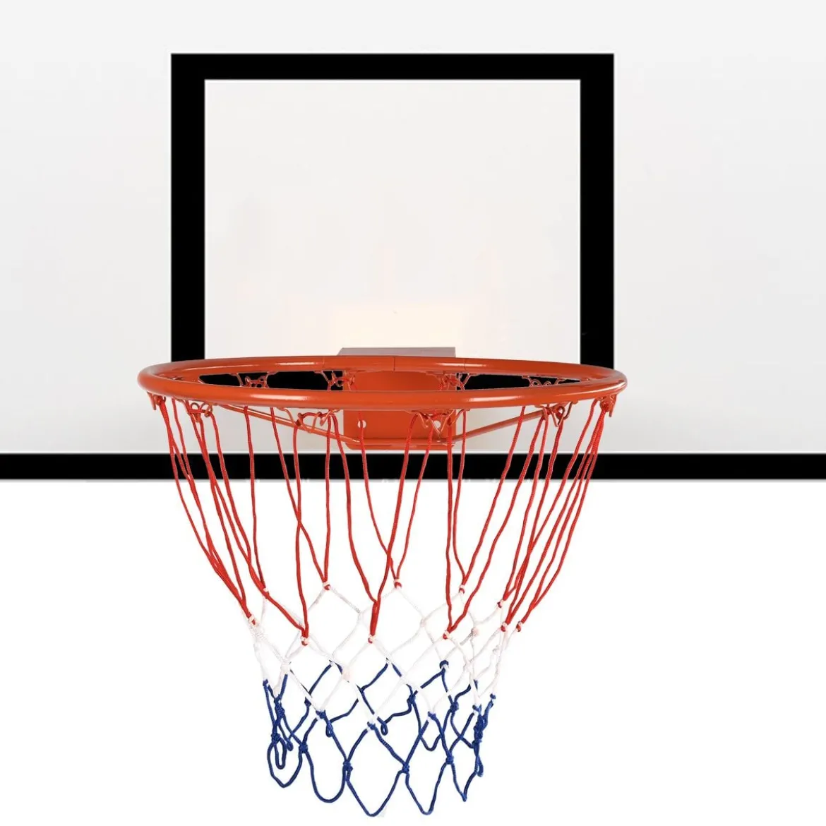 Basketballkorb an der Wand befestigter Basketballkorb Profi Dunking Basketballkorb für drinnen und draußen Orange-Rot
