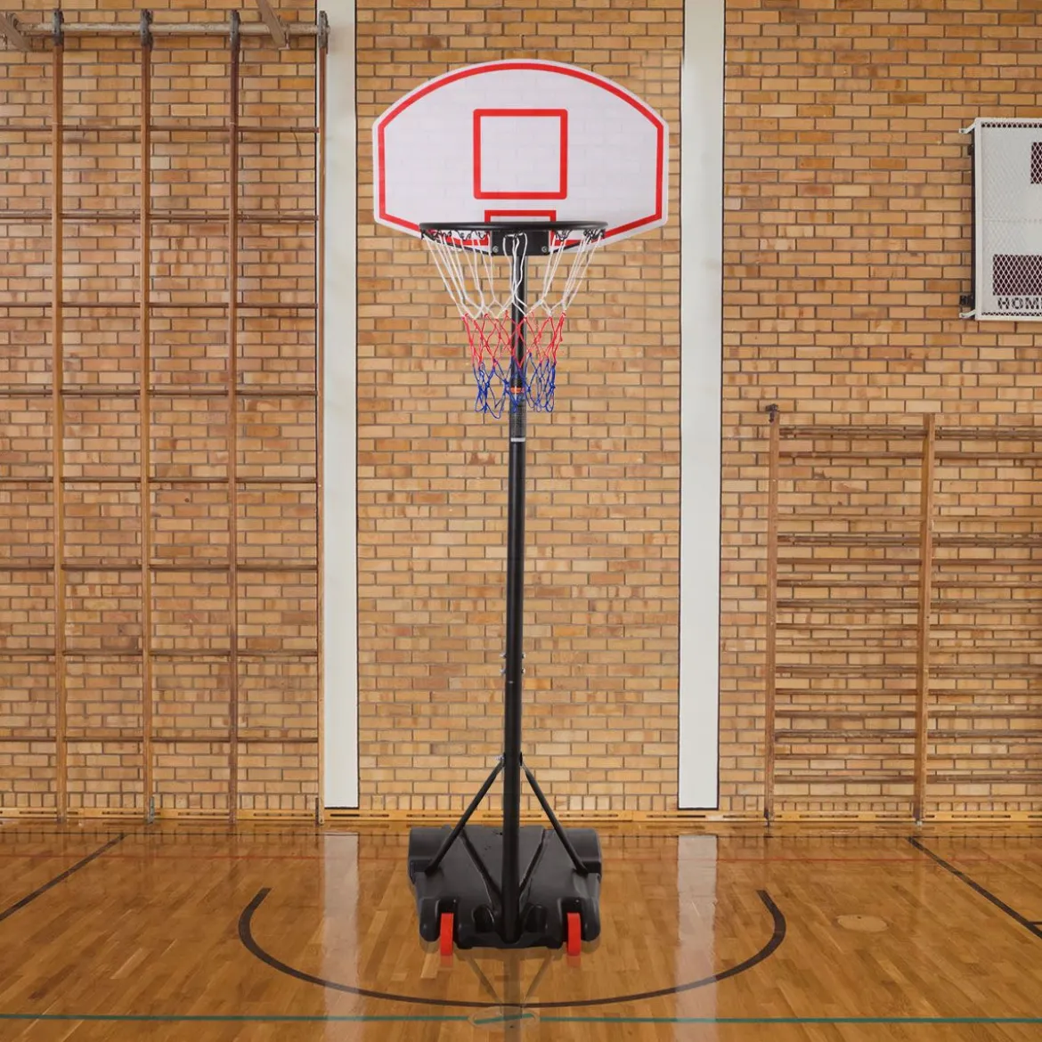 Basketballständer mobiler Basketballkorb mit Ständer Höhenverstellbar