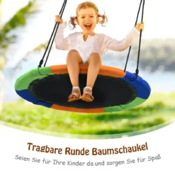 Baumschaukel Nestschaukel KinderschaukelRundschaukel Indoor-Outdoor-Schaukel Bunt