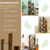 Bücherregal im Baumform mit 8 Fächern Standregal Aufbewahrungsregal 50 x 25 x 145 cm