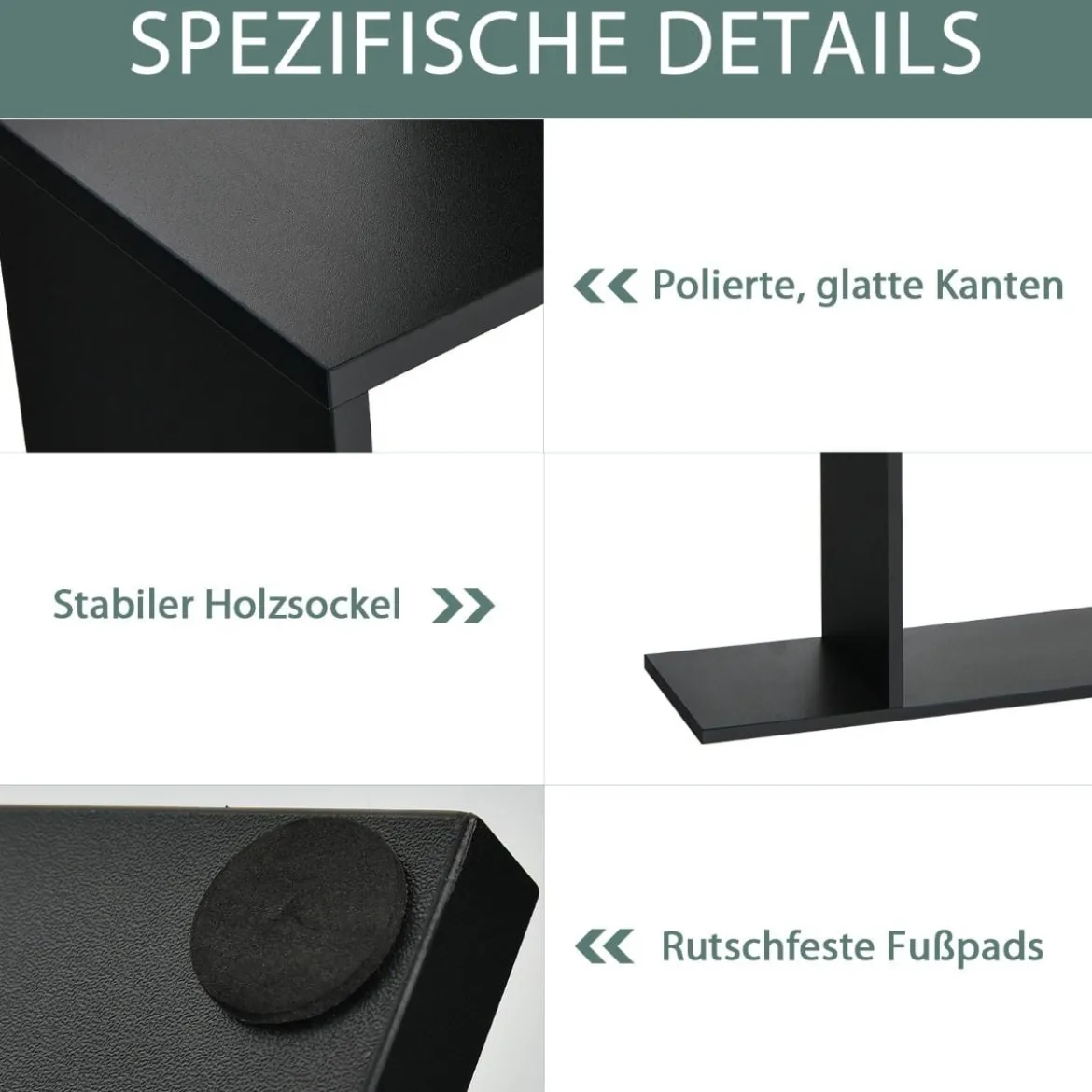 Bücherregal mit 6 Ebenen S-Form Standregal Freistehender Raumteiler Büroregal 80 x 23 x 192 cm