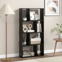 Bücherregal mit 4 Ebenen Standregal mit 8 Fächern Würfelregal Regal 60 x 20 x 120 cm