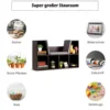Bücherregal mit Kissen Raumteiler Bücherschrank 6 Fächer 103 x 30 x 63 cm Braun