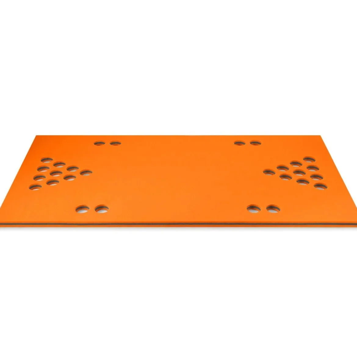 Beer Pong Schwimmender Teppich Wassermatte Schwimmmatte 176 x 90 x 3,5 cm Orange + Schwarz