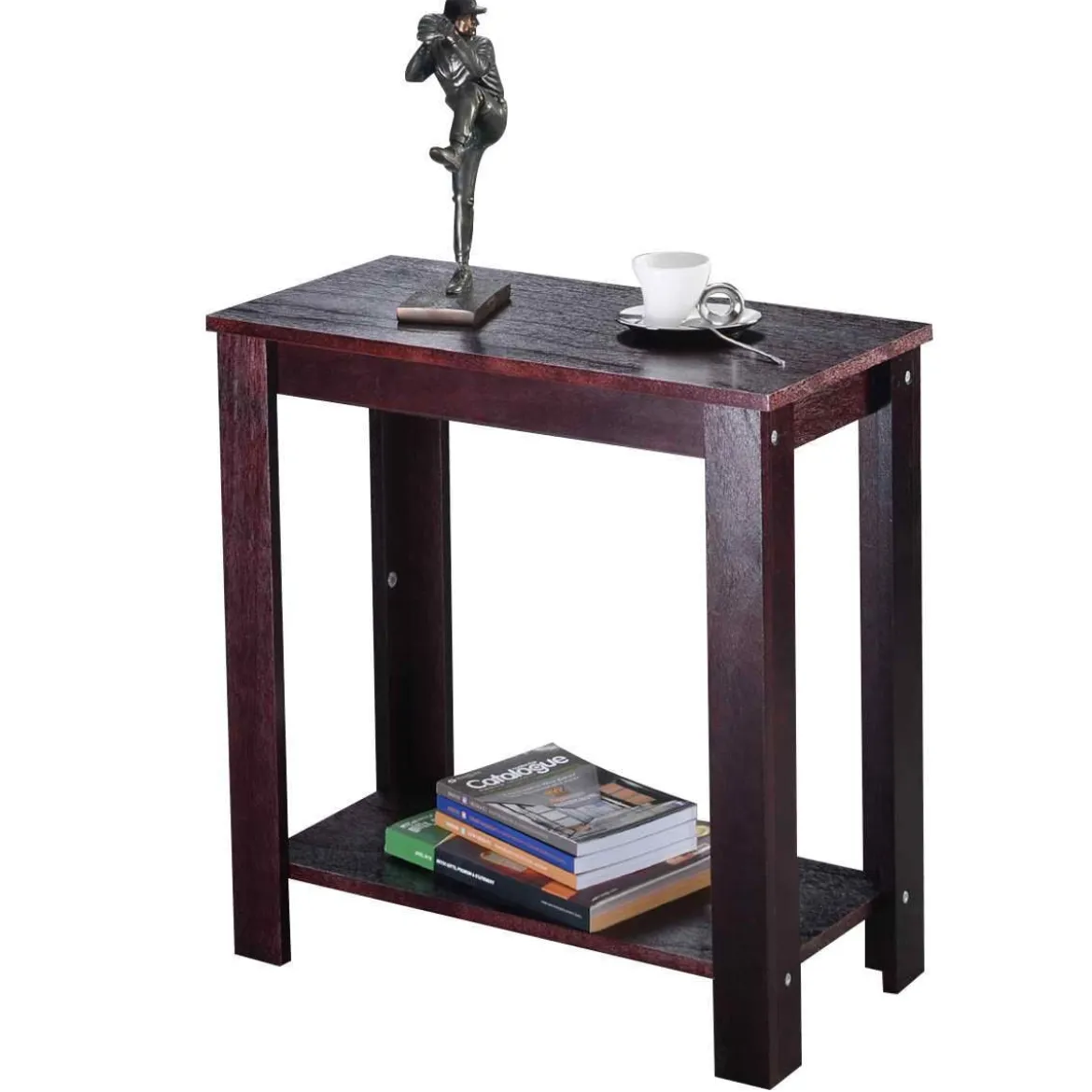 Beistelltisch Couchtisch Wohnzimmertisch Telefontisch Schwarz Holz 60 x 30 x 61 CM