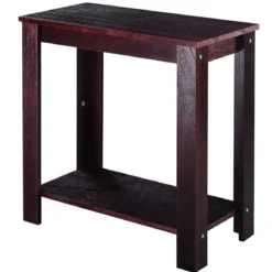 Beistelltisch Couchtisch Wohnzimmertisch Telefontisch Schwarz Holz 60 x 30 x 61 CM