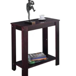 Beistelltisch Couchtisch Wohnzimmertisch Telefontisch Schwarz Holz 60 x 30 x 61 CM