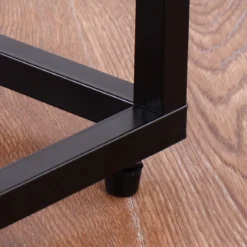 Beistelltisch Nachttisch Couchtisch Kaffeetisch Balkontisch Glastisch Metall + Hartglas