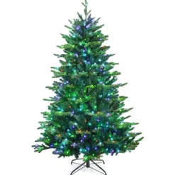 Beleuchteter 180 cm Weihnachtsbaum Klappbarer Weihnachtsbaum mit 420 LED-Lichtern Grün