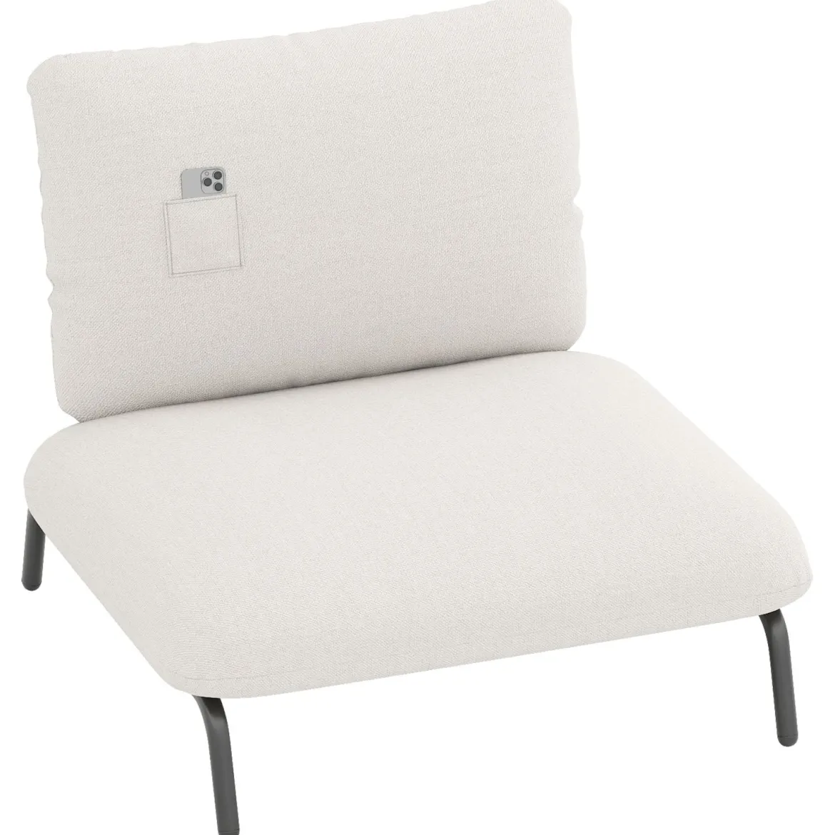 Übergroßer Akzentstuhl mit Extra Breitem & Tiefem Sitz Polsterstuhl Belastbar bis 250 kg Beige