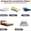 Bettgitter Sicherheitsgitter für Kleinkinder mit weichem Schaumstoff mit Gurt 105 x 40 x 42 cm Dunkelgrau