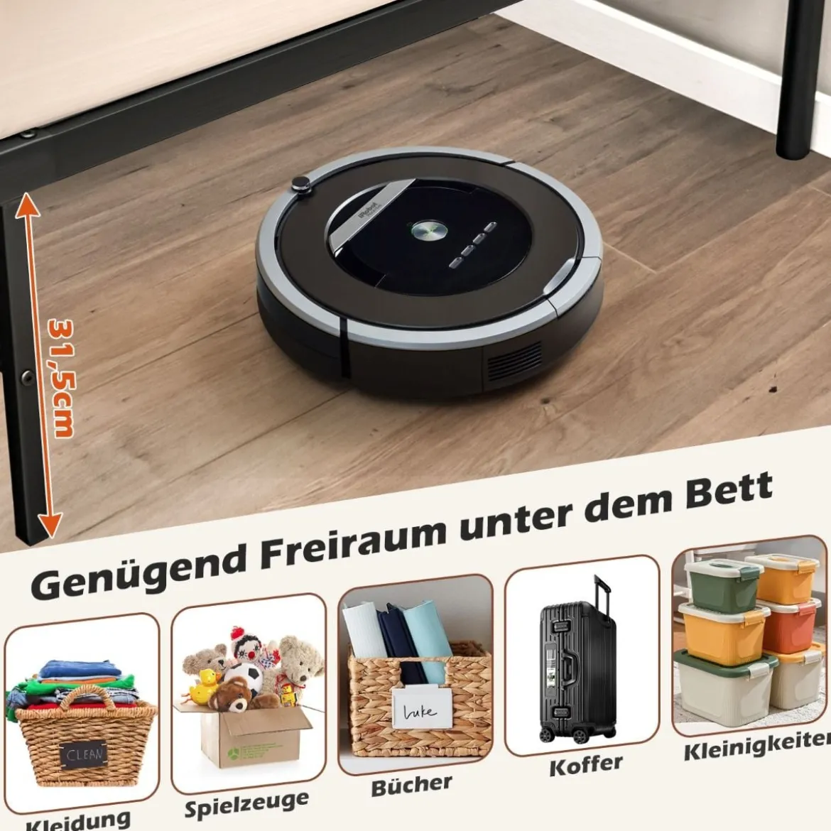 Bettrahmen aus Metall Plattform-Bettgestell mit Kopfteil und Fußteil 200 x 160 cm Schwarz