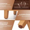 Blumenkasten mit Gartenbox & Deckel Auflagenbox mit Pflanzkübel aus Holz Paketbox Natur