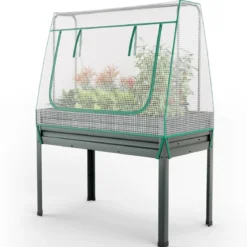 Blumenkasten mit Rankgitter Pflanzkasten für Kletterpflanzen Hochbeet mit Spalier 40 x 40 x 122 cm