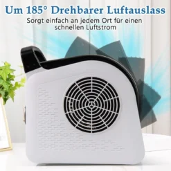 Bodengebläse 130W 3 Geschwindigkeiten & 185° schwenkbarem Kopf Blasmaschine zum Trocknen und Ventilieren