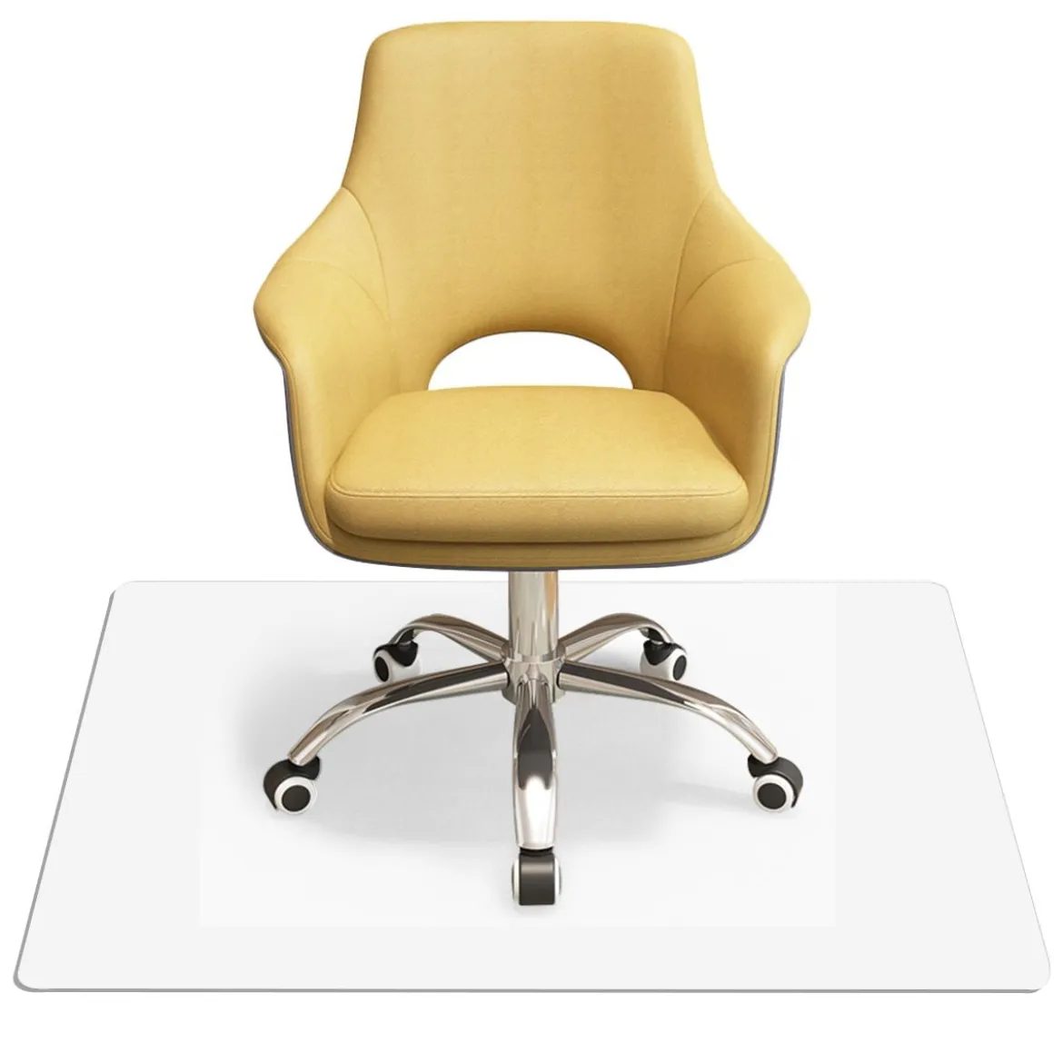 Bodenschutzmatte Bodenschutz Büro Stuhl Unterlage Schutz Matte PVC 2 (120x150cm)