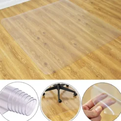 Bodenschutzmatte Bodenschutz Büro Stuhl Unterlage Boden Schutz Matte PVC 120x120cm
