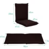 Bodensofa Bodensessel mit 6- stufig Verstellbarer Rückenlehne Meditationsstuhl Kaffee