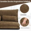 Bodensofa Bodenstuhl 6-stufig einstellbares Bodensessel 180 x 98 x 18 cm Kaffee
