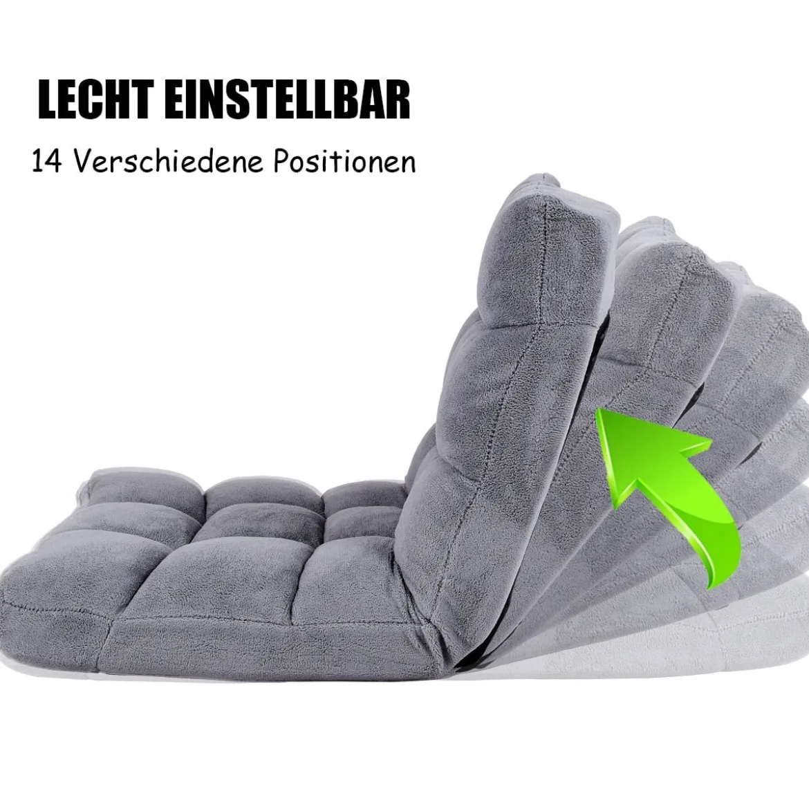 Bodenstuhl Faltbares Lazy Sofa Faul Tatami Bodenkissen Schwarz Grau Kaffeebraun Rosa Blau Lila