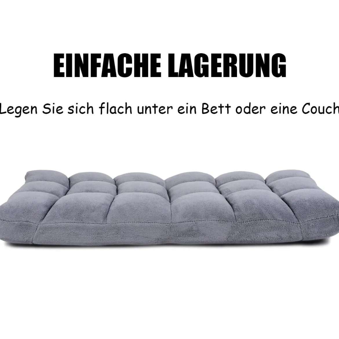Bodenstuhl Faltbares Lazy Sofa Faul Tatami Bodenkissen Schwarz Grau Kaffeebraun Rosa Blau Lila