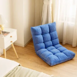 Bodenstuhl Faltbares Lazy Sofa Faul Tatami Bodenkissen Schwarz Grau Kaffeebraun Rosa Blau Lila