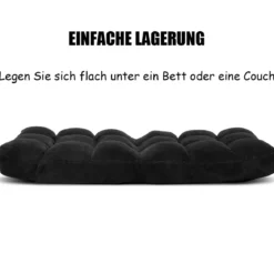 Bodenstuhl Faltbares Lazy Sofa Faul Tatami Bodenkissen Schwarz Grau Kaffeebraun Rosa Blau Lila