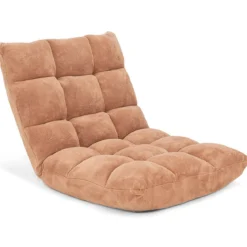 Bodenstuhl Faltbares Lazy Sofa Faul Tatami Bodenkissen Schwarz Grau Kaffeebraun Rosa Blau Lila