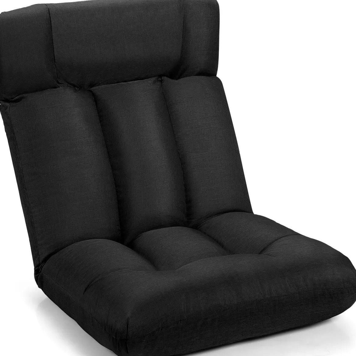 Bodenstuhl Tatami Schlafsessel Bodensessel Relaxsessel Sofastuhl Liegenfunktion Schwarz