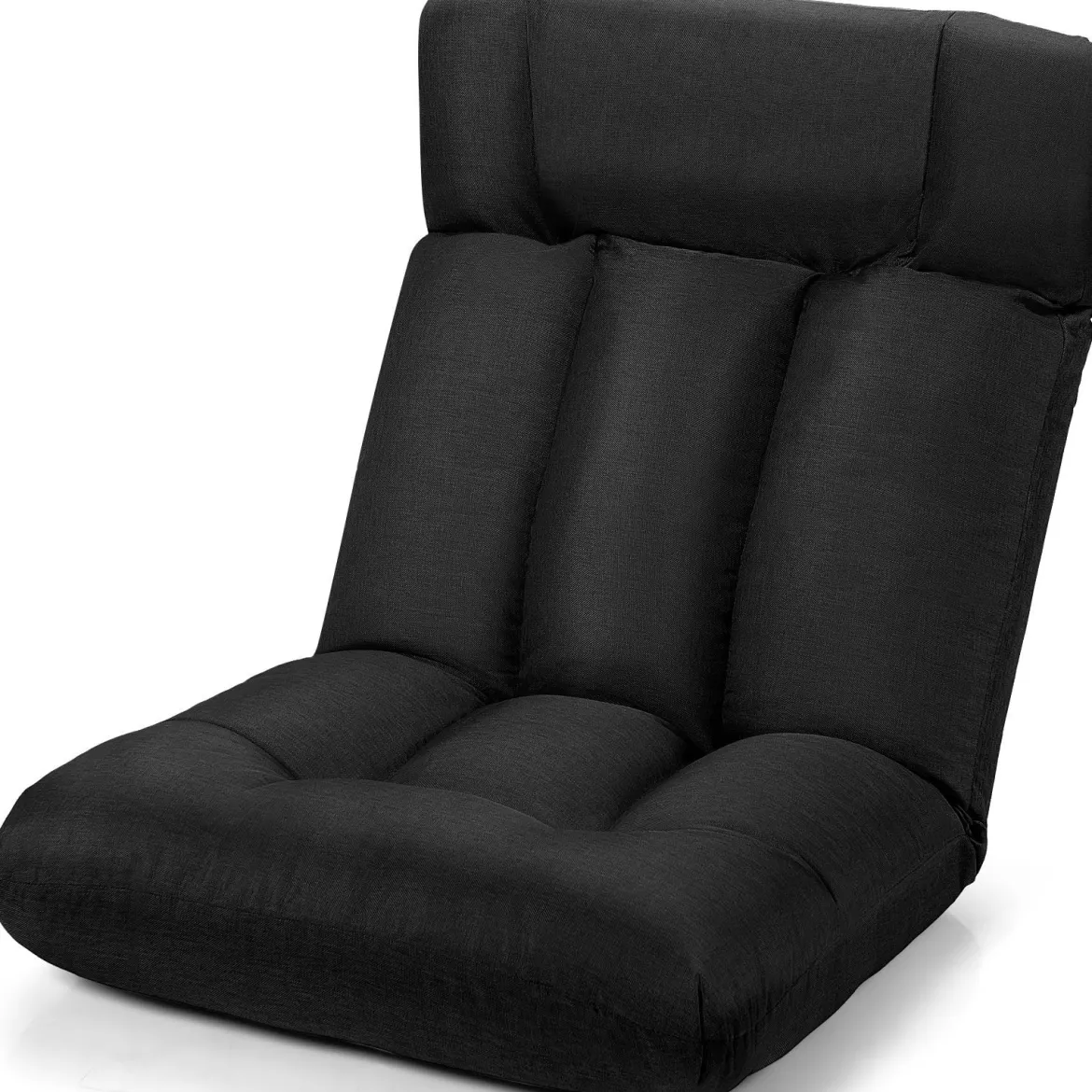Bodenstuhl Tatami Schlafsessel Bodensessel Relaxsessel Sofastuhl Liegenfunktion Schwarz