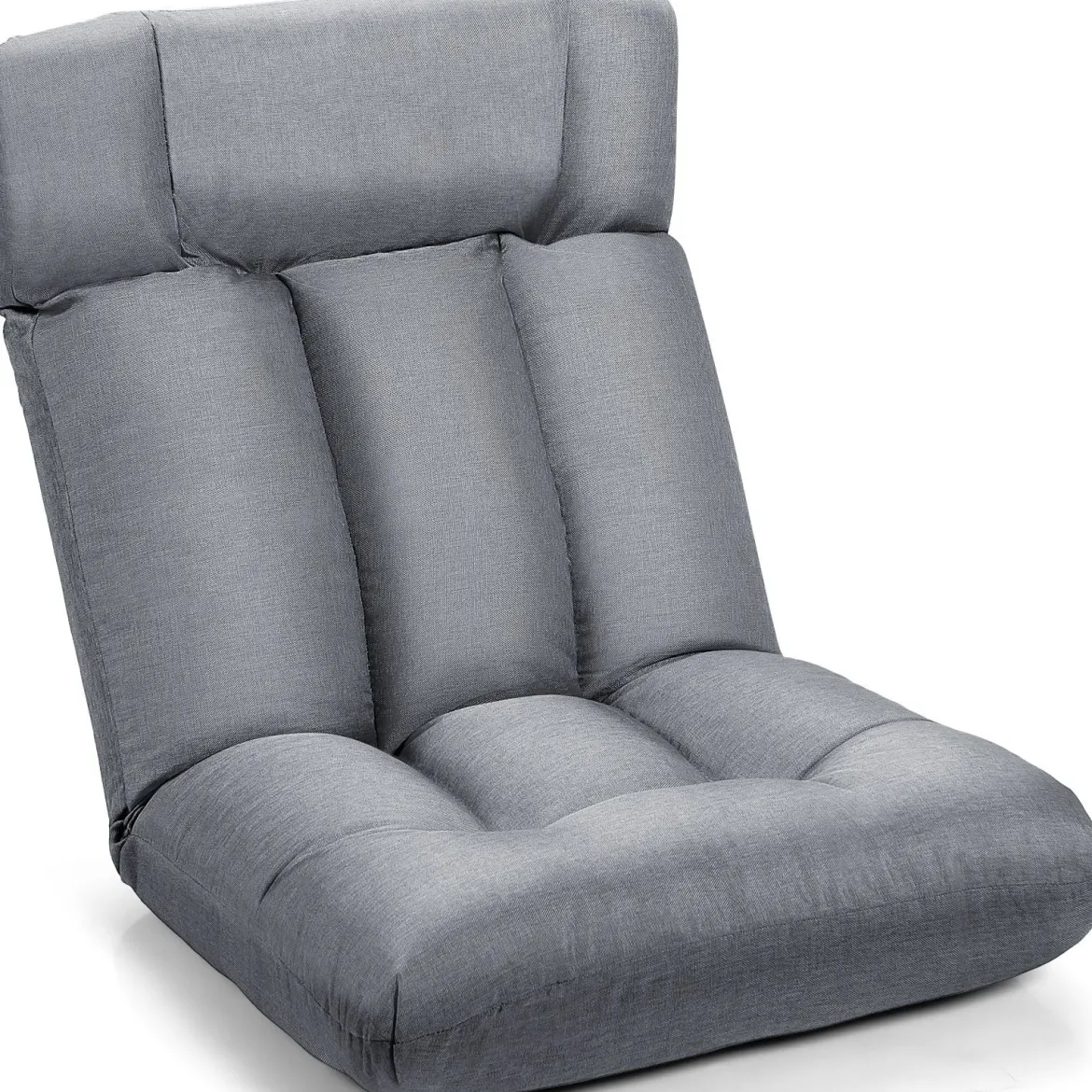 Bodenstuhl Tatami Schlafsessel Bodensessel Relaxsessel Sofastuhl Liegenfunktion Grau