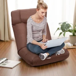 Bodenstuhl Tatami Schlafsessel Bodensessel Relaxsessel Sofastuhl Liegenfunktion Braun