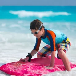 Bodyboard leichtgewichtig Schwimmbrett mit EPS-Kern & XPE Oberfläche für den Strand für Kinder & Erwachsene 94cm/106cm Rosa