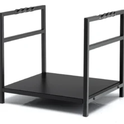 Brennholzregal Kaminholzregal Metall Feuerholzregal Holzscheitregal mit Sockel & Griffen