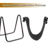 Brennholzregal mit Segeltuch-Tragetasche Kaminholzhalter mit Robustem Metallrahmen Schwarz