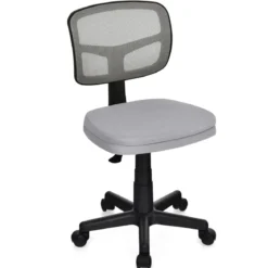 Bürostuhl höhenverstellbarer Computerstuhl 360° drehbar 50 x 50 x 79-91 cm Grau