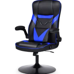 Bürostuhl höhenverstellbar Gaming Stuhl Racing Stuhl Arbeitsstuhl Computerstuhl Blau