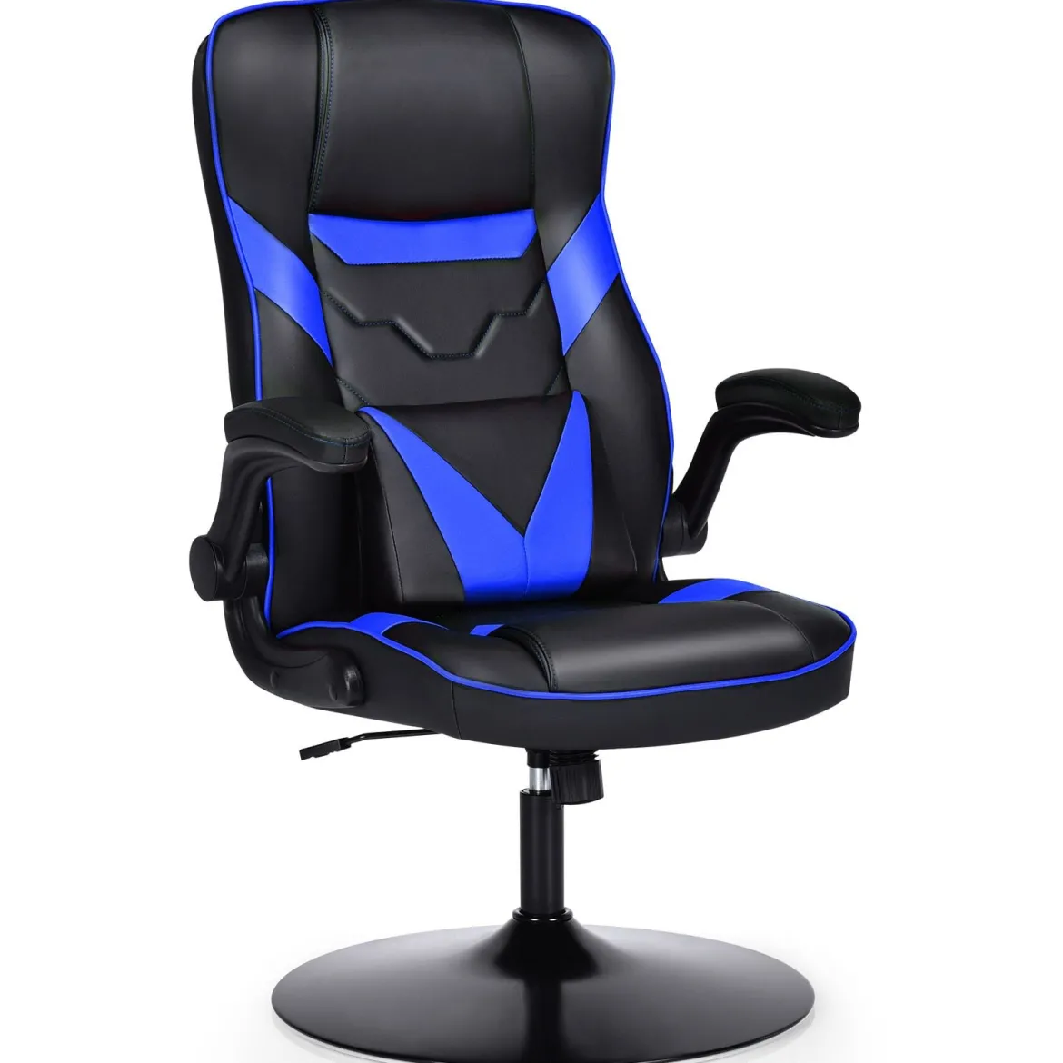 Bürostuhl höhenverstellbar Gaming Stuhl Racing Stuhl Arbeitsstuhl Computerstuhl Blau