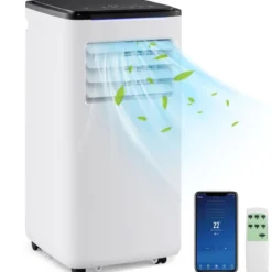 9000 BTU mobile Klimaanlage mit Abluftschlauch 4 in 1 Klimagerät mit Kühlen Weiß