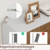 Buffetschrank mit 2 Schubladen & 2 Türen & 3 Verstellbaren Regalen Sideboard Vorratsschrank Natur