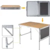 Campingtisch Klapptisch Gartentisch Koffertisch mit Seitenablage und Tragegriff 90 x 60cm