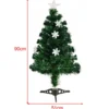 Christbaum LED 90/120/150/180 cm Künstlicher Weihnachtsbaum mit Glasfaser-Farbwechsler Grün