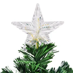 Christbaum LED 90/120/150/180 cm Künstlicher Weihnachtsbaum mit Glasfaser-Farbwechsler Grün