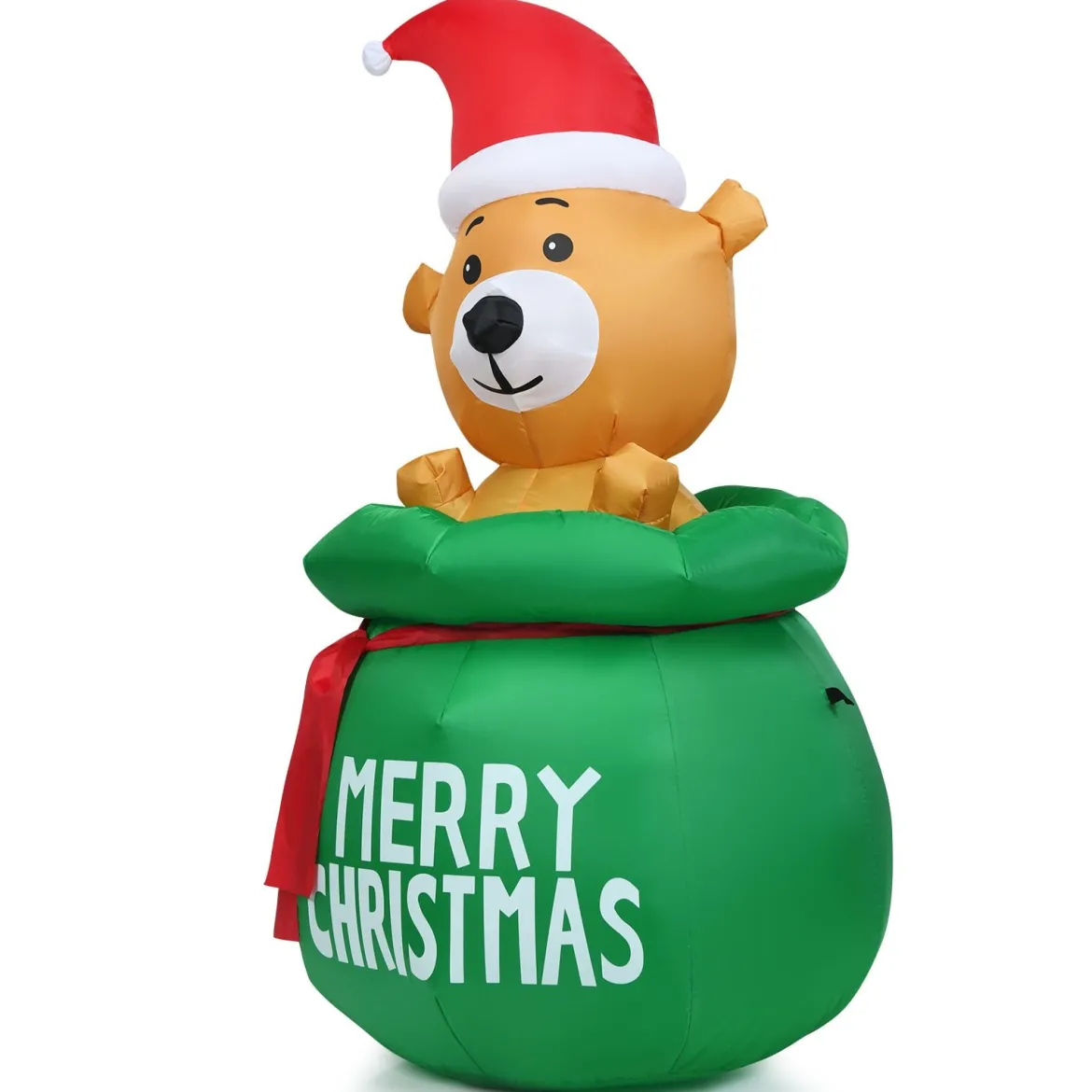 150cm Aufblasbarer Weihnachten Bär mit Beleuchtung als Dekorationen für den Innen- und Außen inkl. Gebläse