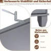 172 cm Badezimmerschrank schmaler Badschrank mit 3 offenen Regalen 1 Schublade 1 Tür Grau