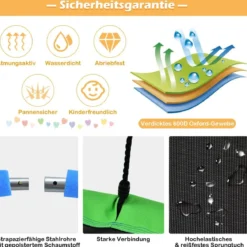 Ø100 cm Baumschaukel für Kinder doppelseitige Farbe Bunt + Blau