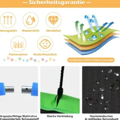 Ø100 cm Baumschaukel Gartenschaukel doppelseitige Farbe Bunt + Grün
