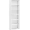178 cm Bücherregal mit 2 Kippsicherungssets Freistehendes Standregal Display Regal Weiß