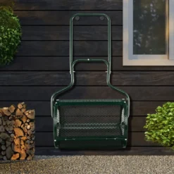 68 cm Breiter Kompoststreuer mit Verbesserten Seitlichen Riegeln & U-förmigem Griff Grün