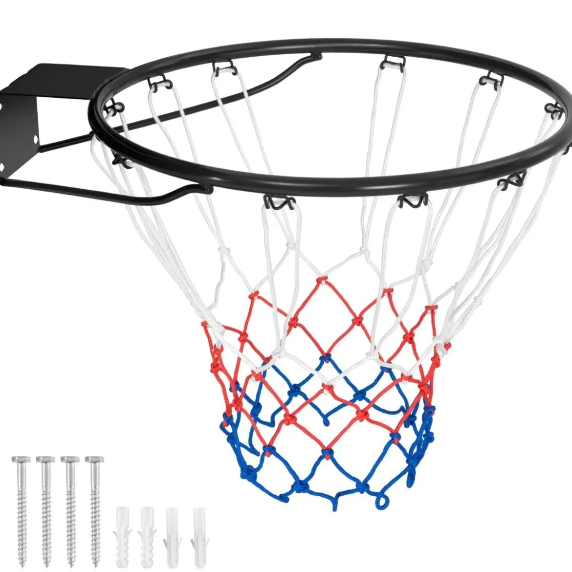 Ø45cm/37cm Basketballkorb mit Ring & Netz für Tür & Wandmontage Indoor Mini Basketball Korb